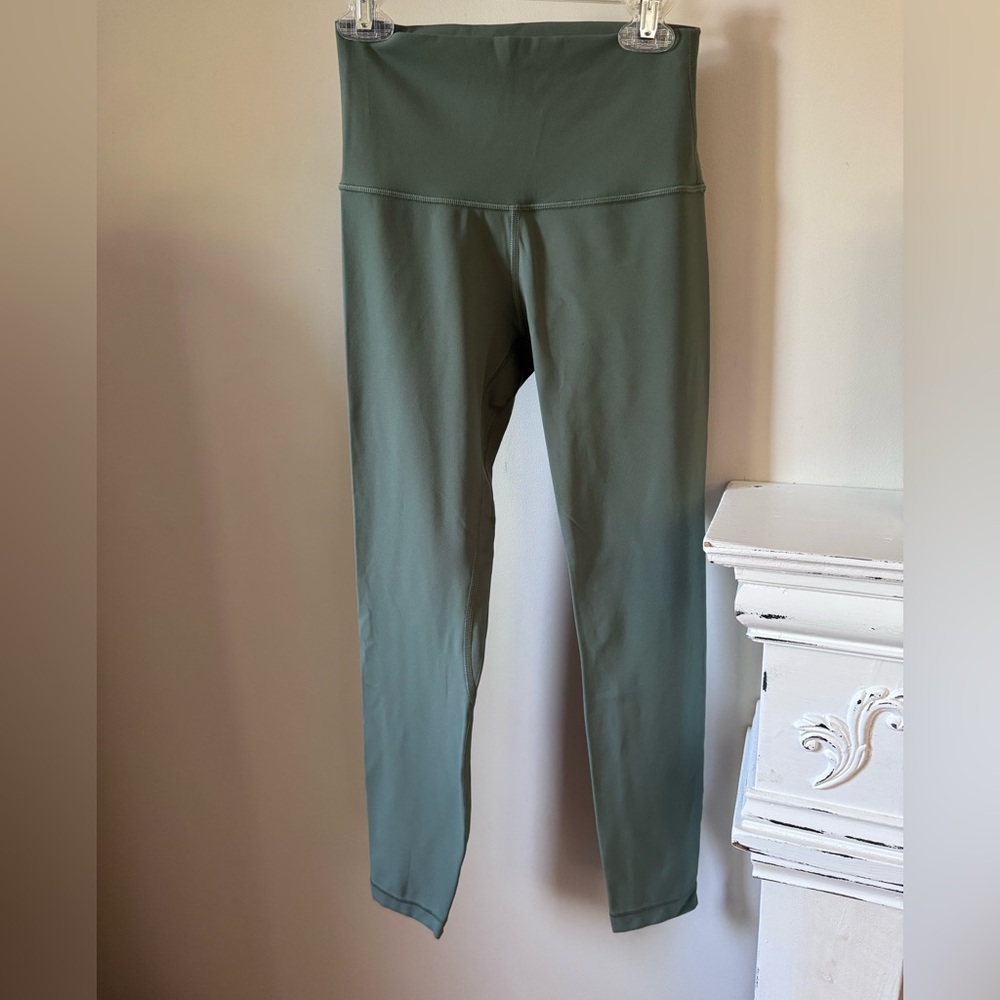 lululemon Align High Rise Pant 25” length color: Grey Eucalyptus size 4